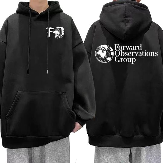 Discover Vintage FOG Forward Observations Group Hoodie Skeleton Graphic Hooded Sweatshirts Male Gothic Punk Hoodies Harajuku Streetwear