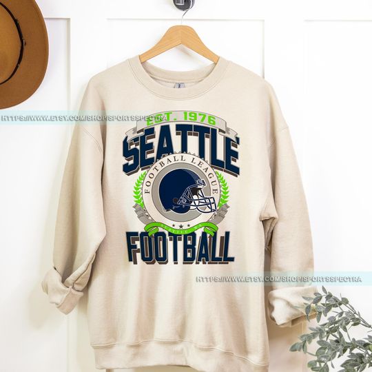 Discover Seattle Football Vintage Sweatshirt T-Shirt, Seattle Seahawk Football Crewneck Sweatshirt