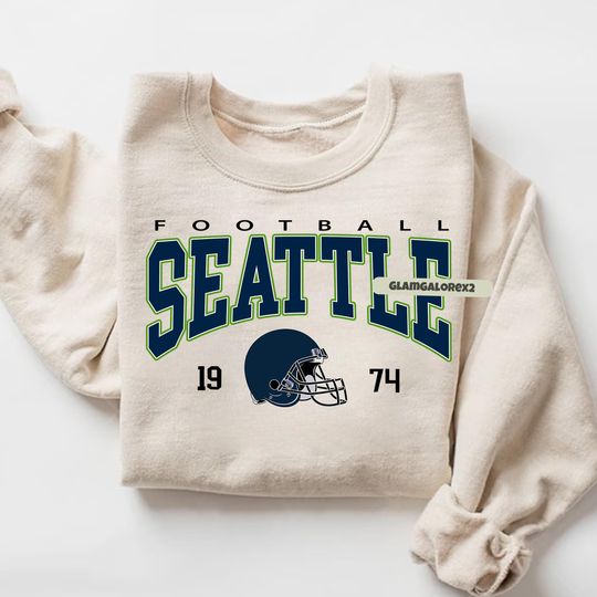 Discover Seattle Football Sweatshirt, Game Day Crewneck Funny Sweatshirt, Gift For Fan Shirt