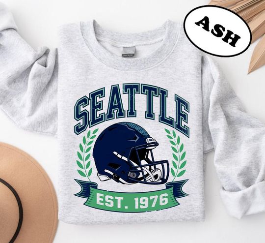 Discover Seattle Football Est 1976 Retro Sweatshirt, Game Day Sweatshirt, Sports Sweatshirt