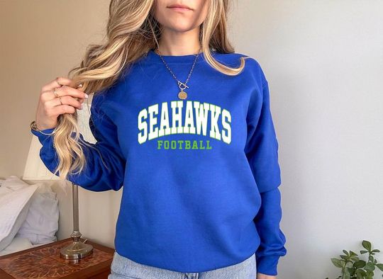 Discover Seahawks Football Sweatshirt, Seattle Football Crewneck Sweatshirt, Unisex Sports Game Day Sweatshirt