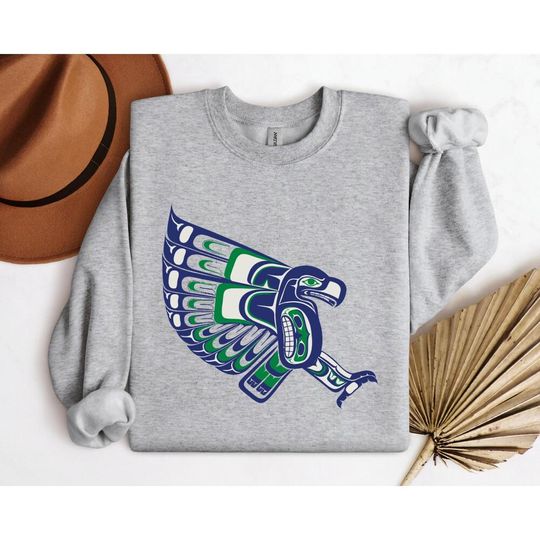 Discover Seattle Football Mascot Sweatshirt, Seattle Seahawk Football Crewneck Sweatshirt