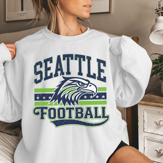 Discover Vintage Seattle Football Sweatshirt - Retro Fan Gift