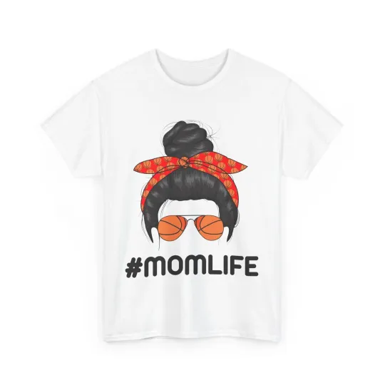 Discover Mom Life Basketball Shirt, Mom Messy Bun Basketball Player Mommy Shirt