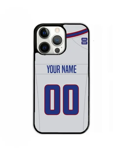Discover Buffalo White Jersey Case Custom Name Number TPU Cover for iPhone Samsung