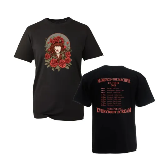 Florence and The Machine 2026 Tour T-Shirt Everybody Scream Music Inspired Tee