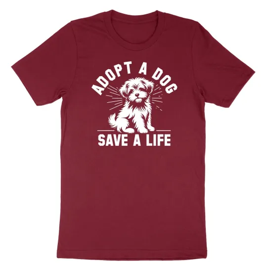 Discover Save A Life T-Shirt Adopt Dog Shirt Rescue Dog Shirt Foster Dogs Dog Lover gift