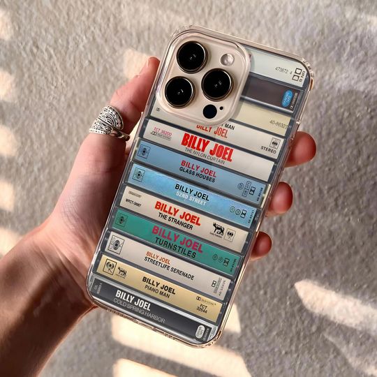 Discover Billy Joel Albums Cassette Collection Retro Phone Case