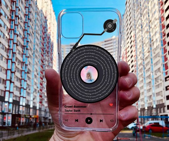 Discover Custom Song Lyrics Vinyl Record Phone Case: iPhone, Pixel, for Samsung