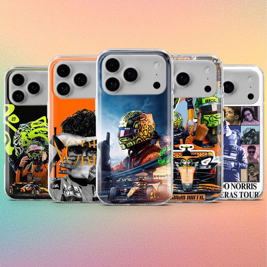 Discover Lando Noriss Phone Case F1 Winner McLaren Cover for iPhone 17Pro, 17, 16, 16Pro, 15, 14, 13, Samsung S25, S24, A56, A36, A16, Pixel 10Pro, 9