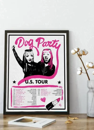 Discover Dog Party 2026 US Tour Vertical Poster