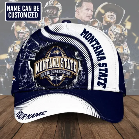 Discover Personalized Montana State Bobcats Football Classic Cap