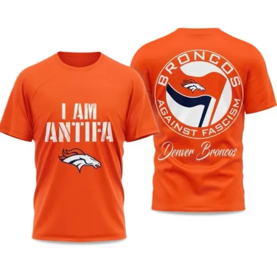 Discover I Am Antifa Broncos1 Against Fascism Unisex T-Shirt