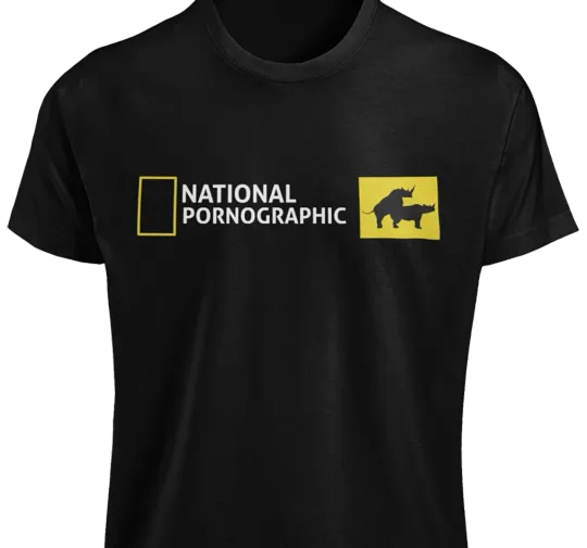 Discover National Pornographic T-Shirt S-4XL Funny Adult Parody Rude Animal Joke Gift TEE