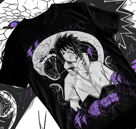 Discover Sasuke Uchiha Manga Strip Narutoo Anime Manga Unisex Tshirt T-Shirt Soft Tee