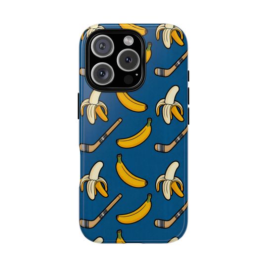 Banana Hockey Pattern Phone Case | Heated Fan Rivalry Show Merch | Scott and Kip | Blueberry Banana Smoothie | MM Romance Book | Tough Cases