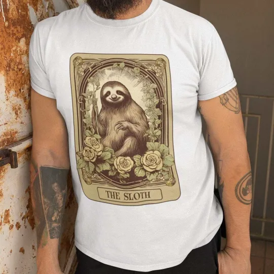 Discover The Sloth Tarot Card Shirt, Animal Lover