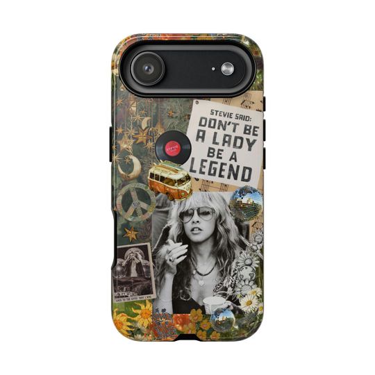 Phone Case, Stevie Nicks Hippie Phone Case, Tough Case for Fleetwood Mac Fans, Protective Cover, Hard Shell, Slim Fit, Vintage Design
