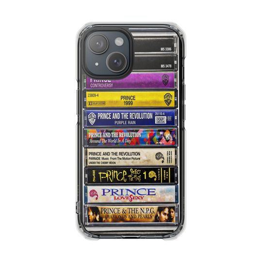 Discover Prince Album Cassette Tape Magsafe Magnetic Clear Impact Phone Cases for Iphone 17 Samsung