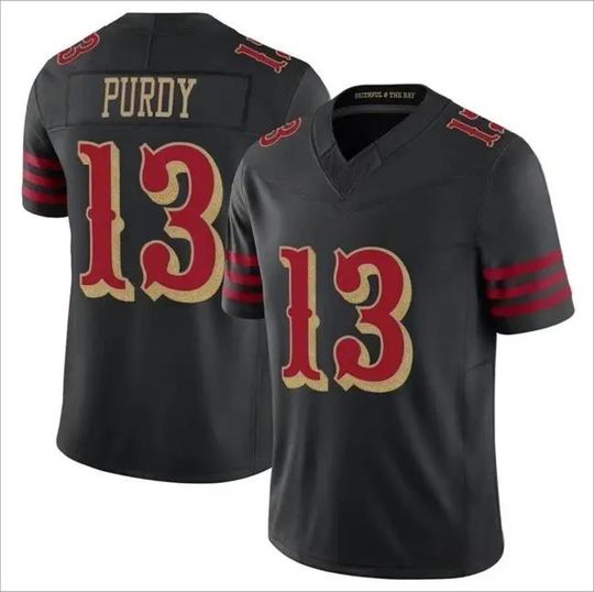 Discover Men's Brock Purdy San Francisco Jersey Black 2025 Rivalries Collection,Game Limited Shirt