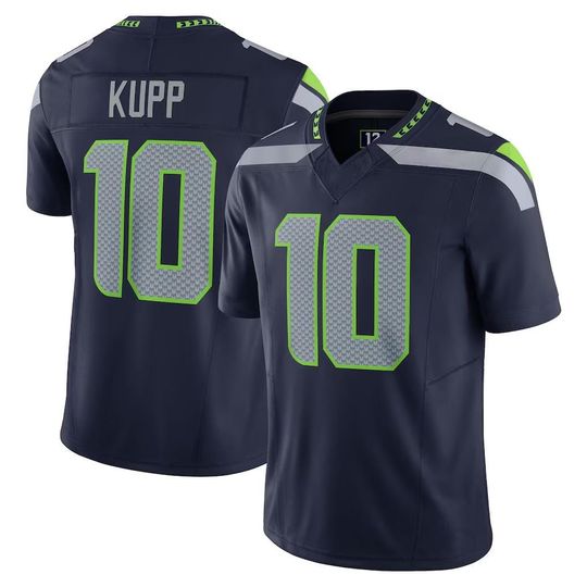 Discover Cooper Kupp Seattle Jersey,College Navy,Game Limited  Shirt Man/Youth size