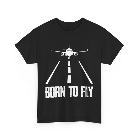 Discover Aviator Born to Fly Shirt, Airplane Flight Lovers Aviator Aviation Pilot Shirt