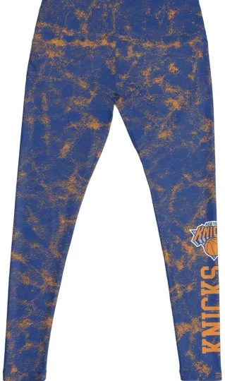 Discover New York Knicks NBA Womens Team Color Cloud Leggings Small