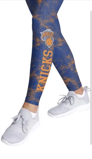 Discover New York Knicks NBA Womens Leggings Small Team Color Stretch Athletic Pants