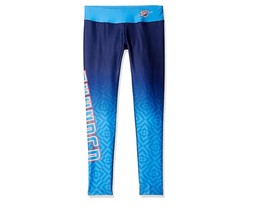 Women's Oklahoma City Thunder Gradient Print Leggings