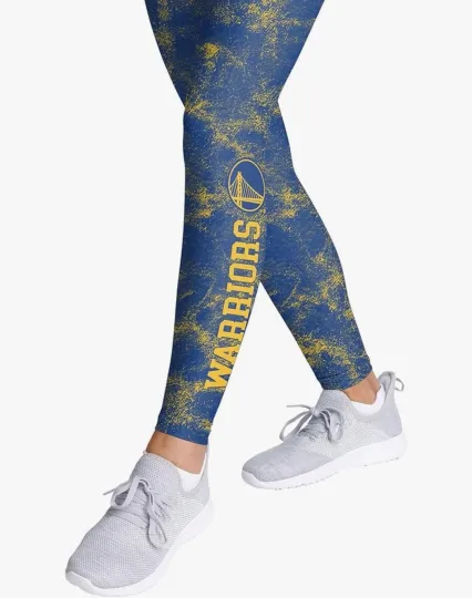 Women's Team Color Cloud Leggings Golden State Warriors