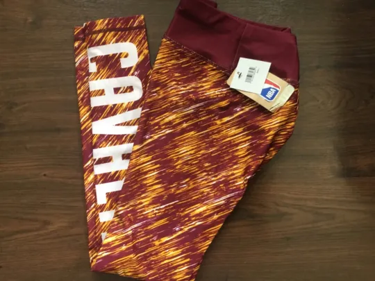 Discover NBA Store Cleveland Cavaliers Burgundy Leggings
