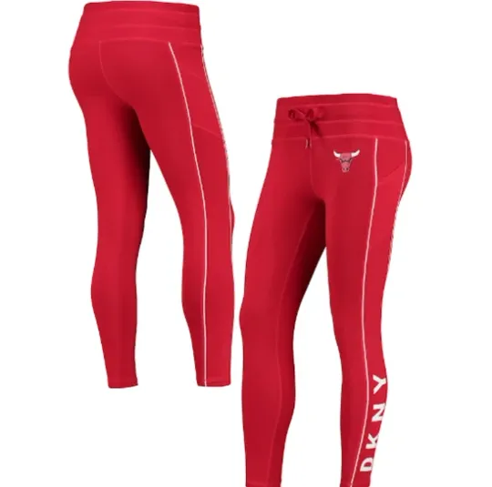 Chicago Bulls NBA Women’s DKNY Sport Cora Midrise Performance Leggings