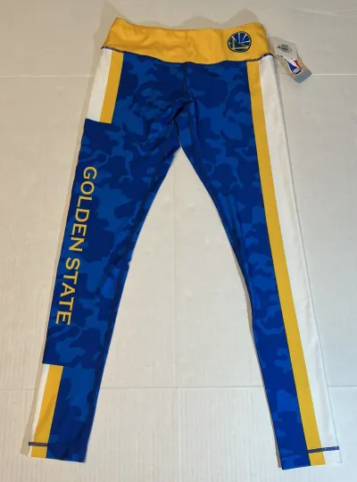 Discover NBA Women's Golden State Warriors Team Color Camouflage Legging Size: Small