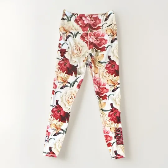 Chicago Bulls Women's Leggings - Pro Standard - Floral - Medium