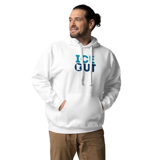 Discover ICE OUT Minnesota State Flag Unisex Hoodie