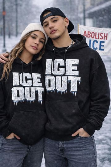 Discover Ice Out Hoodie Anti ICE Hoodie, Abolish ICE Apparel, Pro Immigrant Hoodie, Activist Streetwear, Protest Hoodie