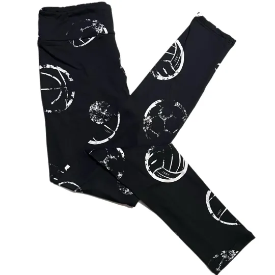 Discover OS LuLaRoe ~ SPORTS BALLS PATTERN ~ Sizes 2-10 LEGGINGS; Soccer Volleyball