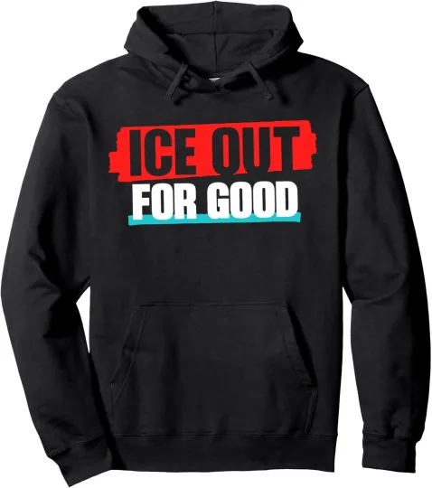 Discover Ice Out for Good Vintage Design  Unisex Hooded Sweatshirt