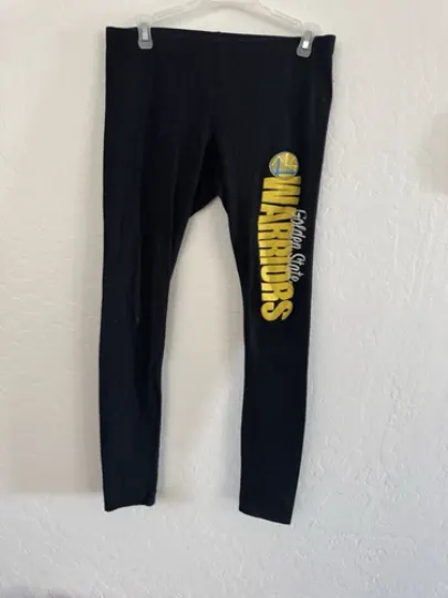 Golden State Warriors Leggings Small New Black