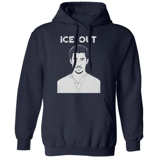 Discover Ice Out Benito Graphic - Anti-Ice Protest Bunny Unisex Hooded Sweatshirt