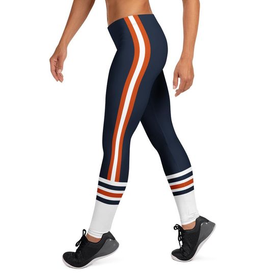 Chicago Bears Leggings, Chicago Bears Football Team Yoga Pants Leggings