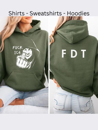 Fuck Ice Hoodies, Anti-Trump, Fuck Ice T Shirt, Protest Hoodies for Cold Weather