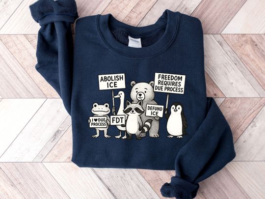 Discover Defund ICE Shirt, Animals Protest Sweatshirt, ICE Out Of LA Shirt, Abolis Ice Shirt, Equal Rights Shirt, Trump Hater Gift Hoodie