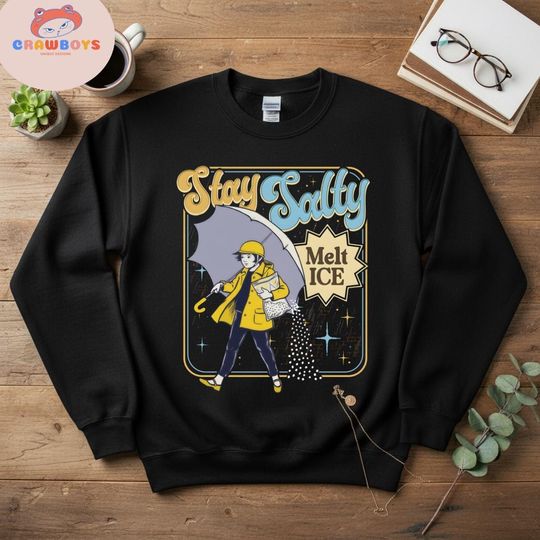 Discover Subtle Anti Ice Stay Salty Protest Shirt, Keep Ice Out Tee, Pro Immigration, Anti ICE Crewneck, Protest Sweatshirt, T-shirt And Hoodie
