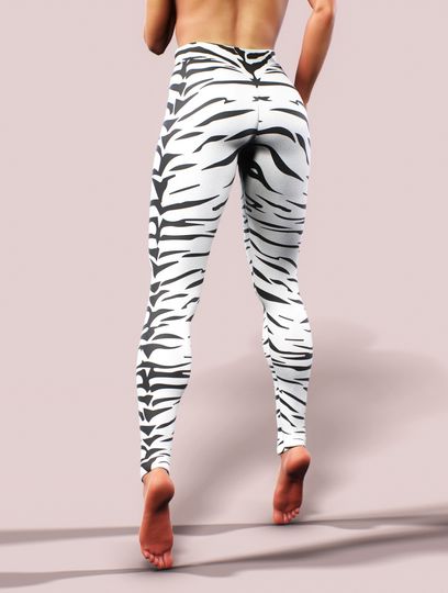 Discover Big Cat Stripes Yoga Pants Tiger Leggings Women Activewear Animal Pattern Zebra Printed Bottoms High Waisted Gym Apparel Shaping Tights Fit
