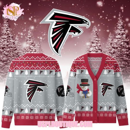 Atlanta Falconss x Christmas 2025 Knitted Cardigan Jacket