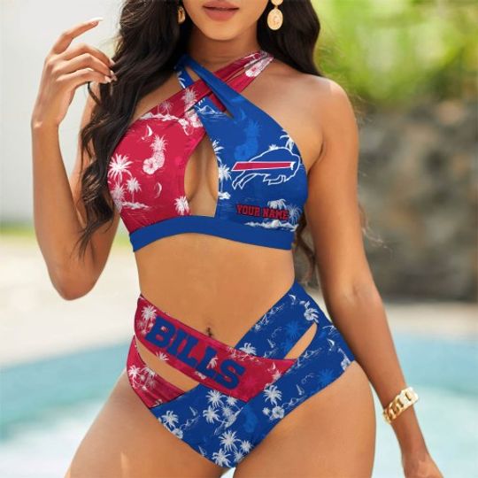 Discover Buffalo Bills Women’s Crisscross Swimsuit, Gift For Fan