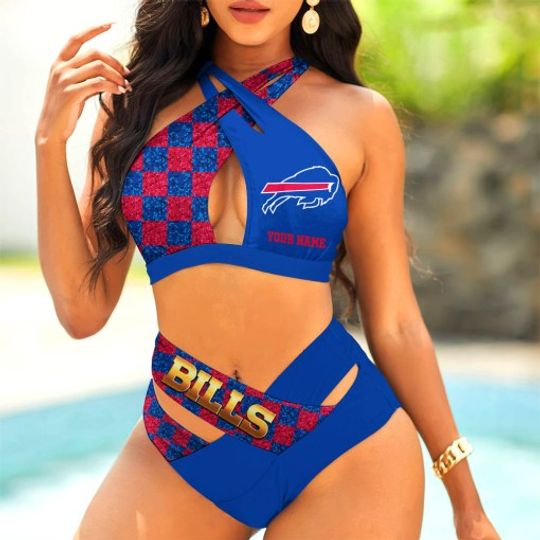 Buffalo Bills Women’s Crisscross Swimsuit, Gift For Fan