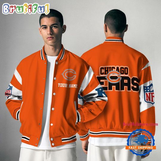Chicago Bears National Football Conference Baseball Jacket