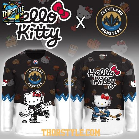 Discover Cleveland Monsters Hello Kitty Night Game 2026 Hockey Jersey